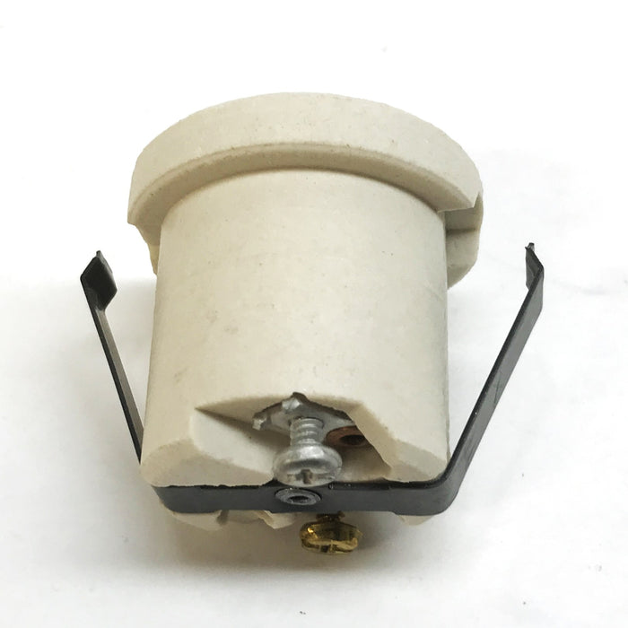 Leviton Off-White Wired Porcelain Lamp-holder 001-08880 [Lot of 2] NOS