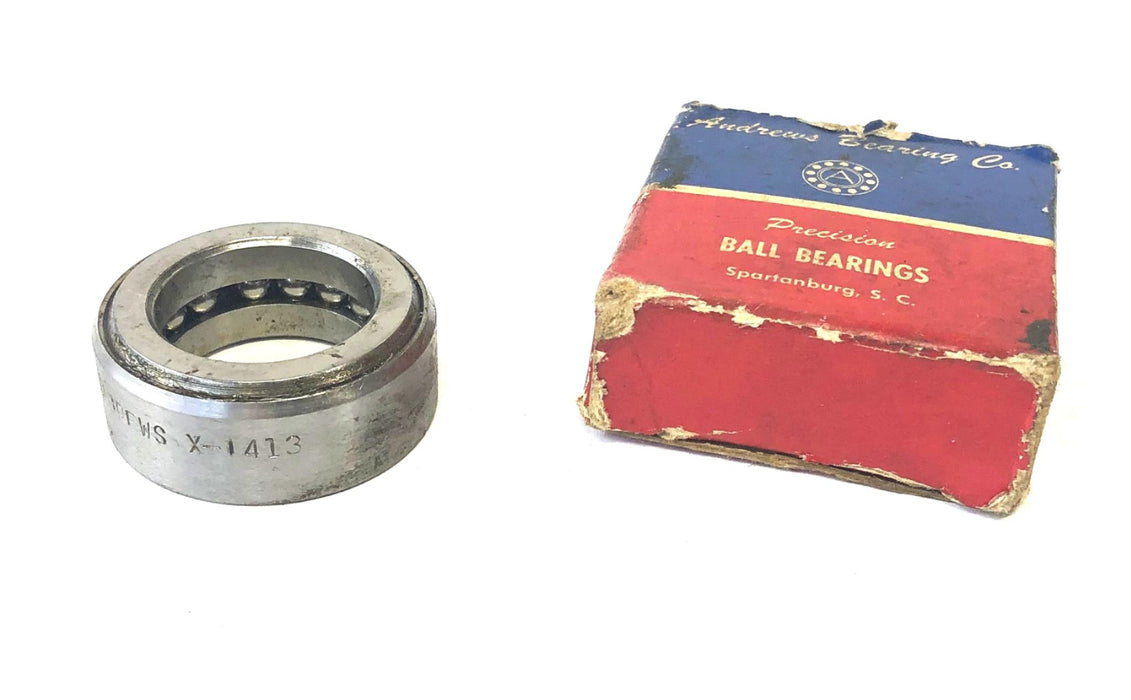 Andrew's Bearing Co Thrust Ball Bearing 10Y02 (X-1413) NOS
