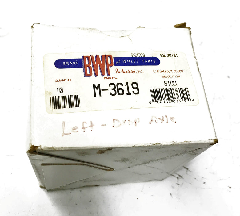 BWP Wheel Stud M-3619 [Lot of 8] NOS
