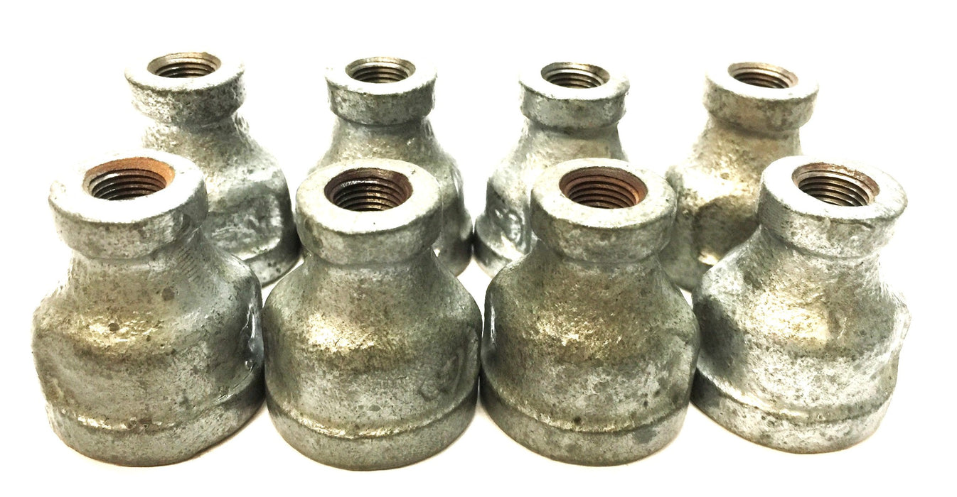 UNBRANDED 1/2" x 1/8" Galvanized Reducer [Lot of 3] NOS