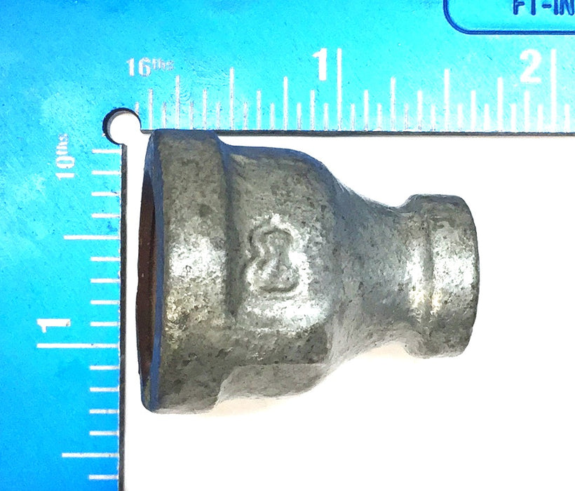 UNBRANDED 1/2" x 1/8" Galvanized Reducer [Lot of 3] NOS