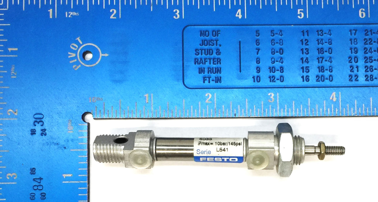 Festo Stainless Round Pneumatic Cylinder 5033 NOS