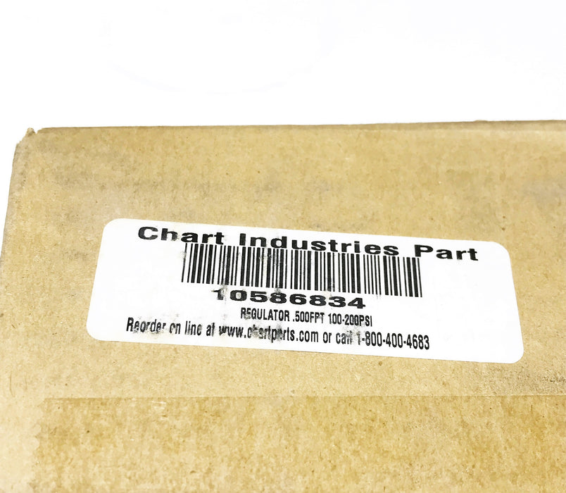 Cryo-Flow/Chart 100-200 PSI Regulator 10586834 (001784C) NOS