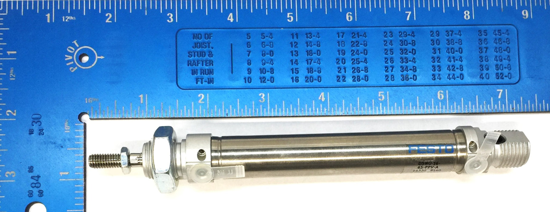 Festo Stainless Round Pneumatic Cylinder DSNU-16-65-PPV-A NOS