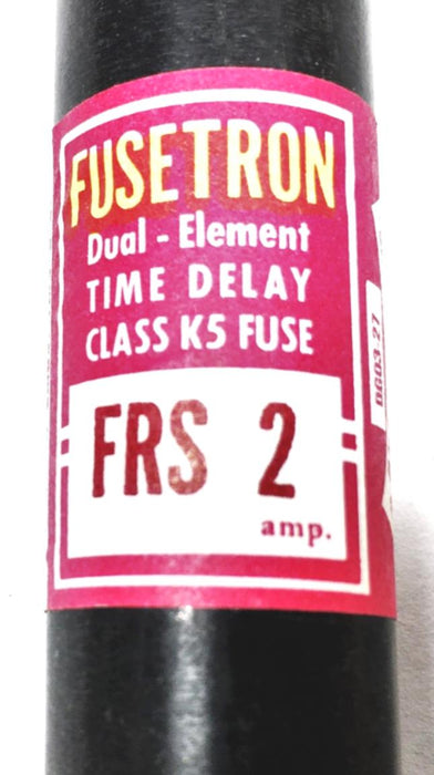Bussman Fusetron 600 V Dual Element Time Delay Fuse 10 Piece Set FRS-2 NOS
