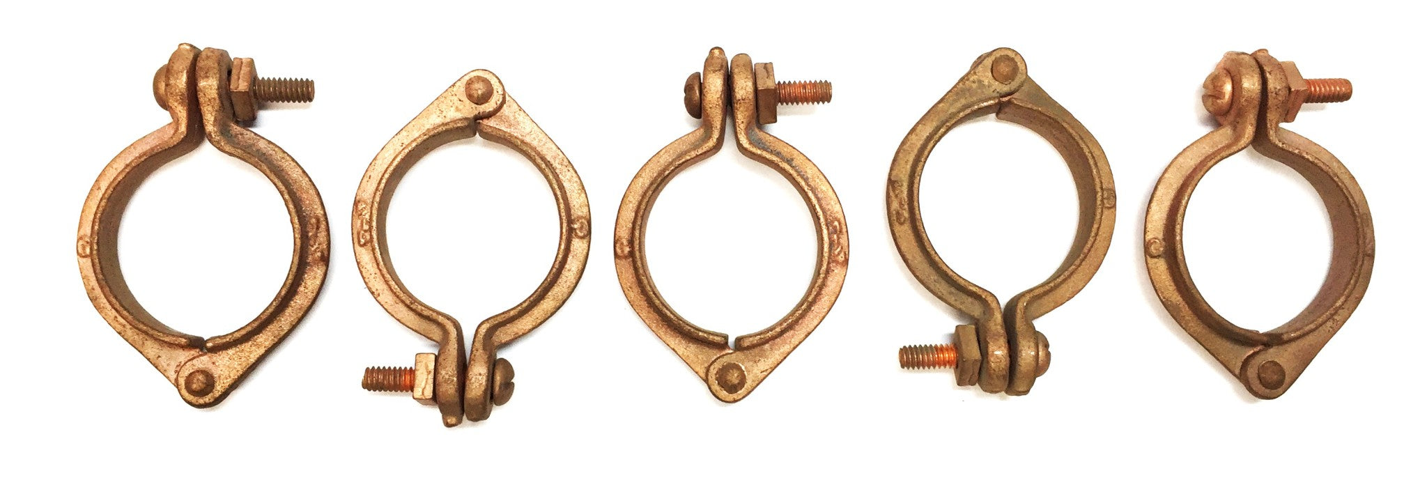 F&M 1-1/4" Hinged Split Ring Pipe Hanger 114 [Lot of 5] NOS