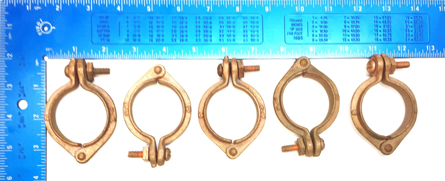 F&M 1-1/4" Hinged Split Ring Pipe Hanger 114 [Lot of 5] NOS