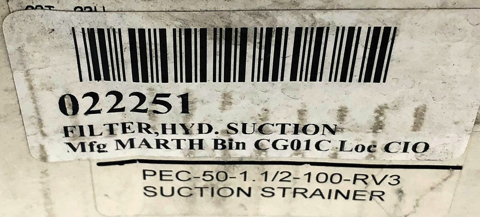 Marth Hydraulic Suction Strainer 7028 (022251) NOS