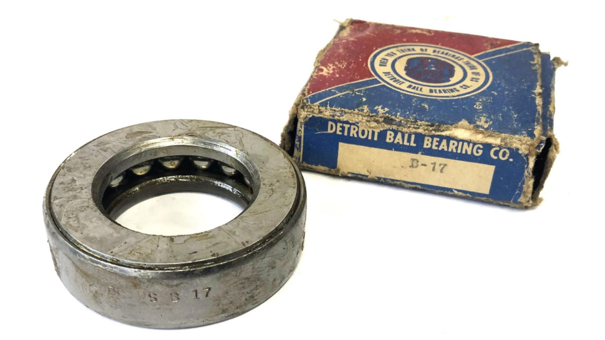 Andrew's Detroit Ball Bearing Co Thrust Bearing B17 NOS