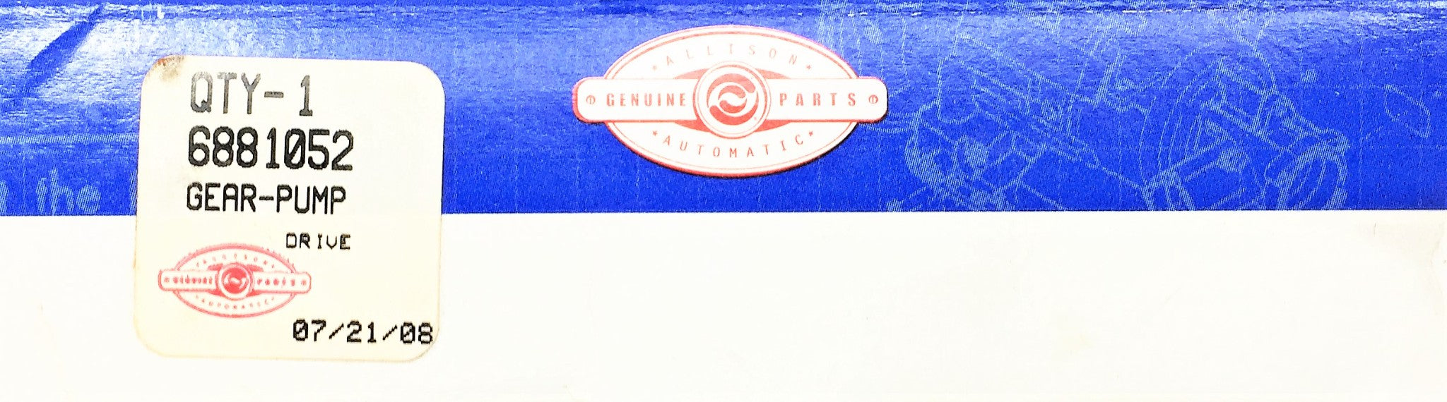 ALLISON Pump Drive Gear 6881052 NOS