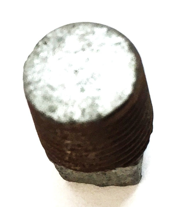 UNBRANDED 1/8" MPT Galvanized Steel Square Head Plug [Lot of 9] NOS