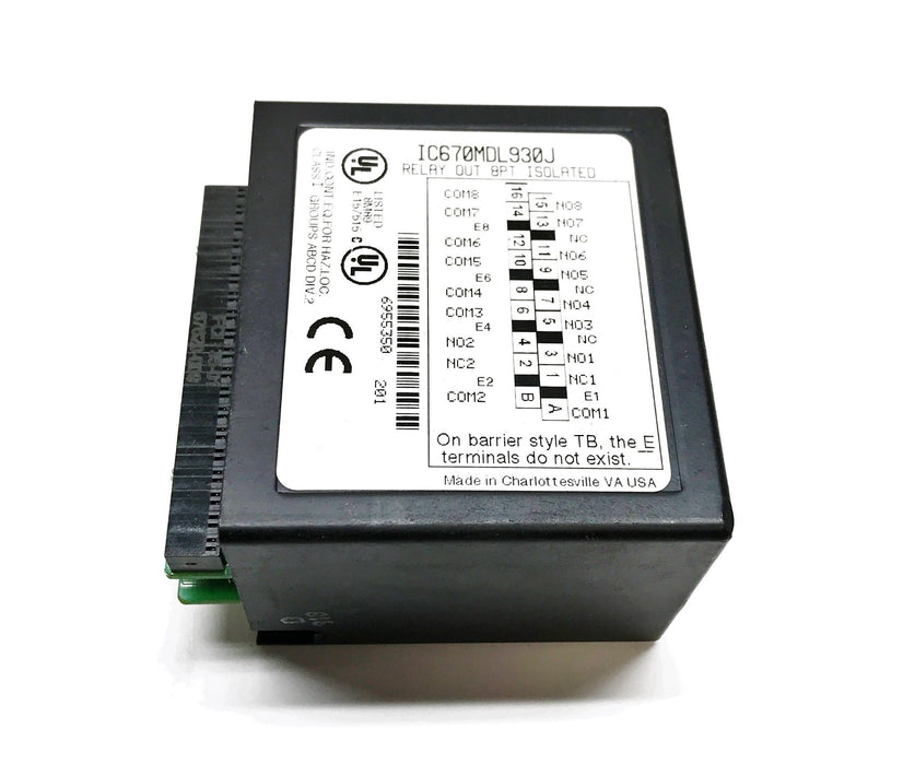 GE/Fanuc Isolated Relay IC670MDL930J