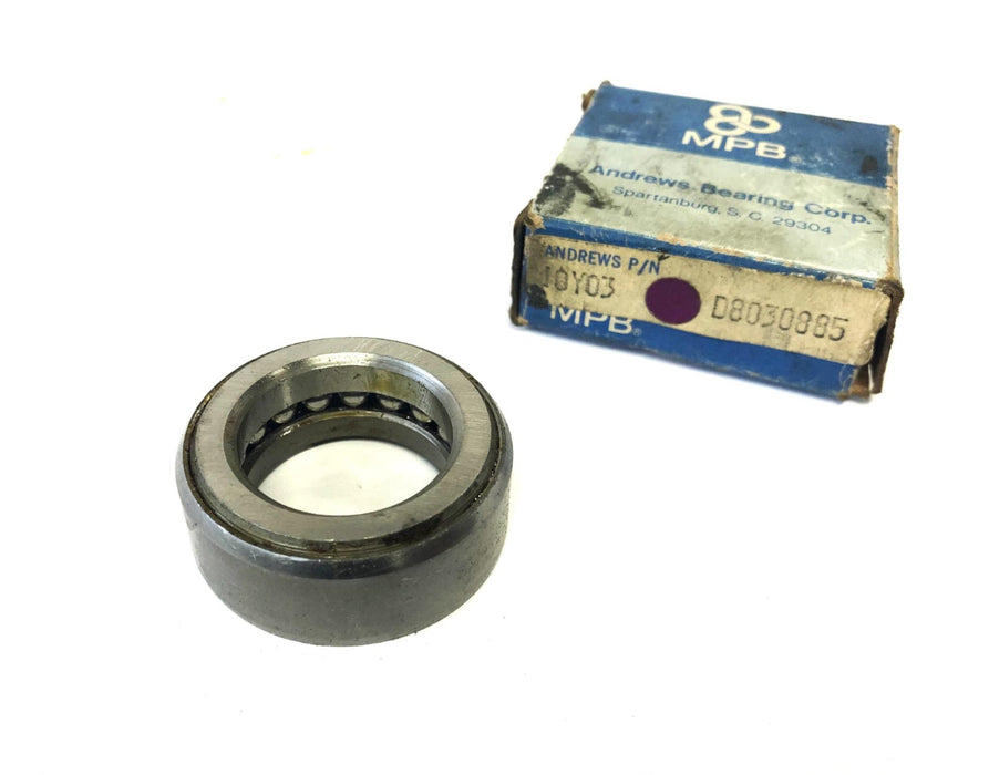 Andrew's Bearing Co MPB Thrust Ball Bearing 10Y03 (D8030885) NOS