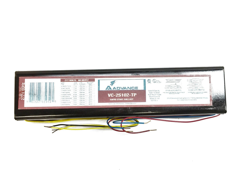 Advance Rapid Start Ballast VC2S102TP (6V916) NOS
