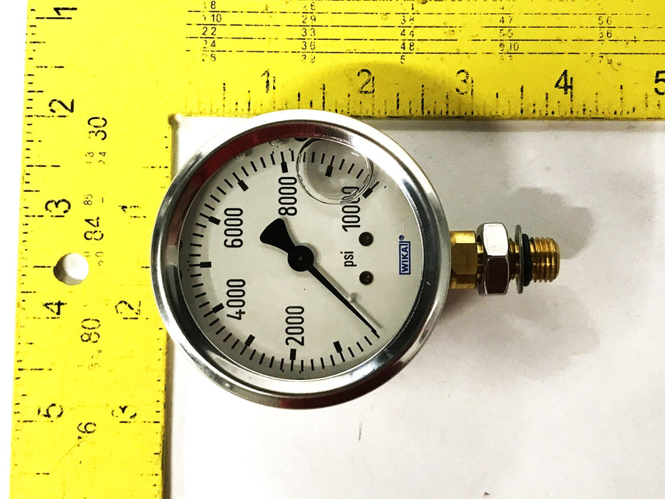 Wika 2.5" Liquid Filled 10,000 PSI Pressure Gauge 213-53 2.5 NOS