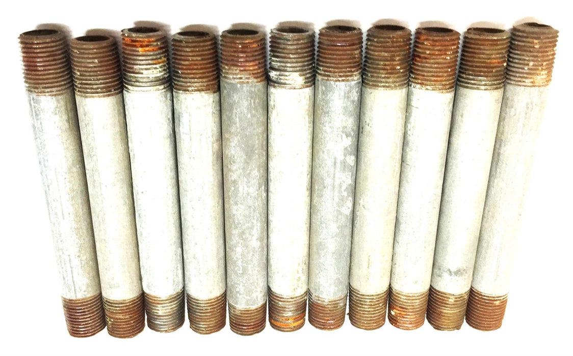 UNBRANDED 1/8" X 3" Galvanized Nipple [Lot of 11] NOS