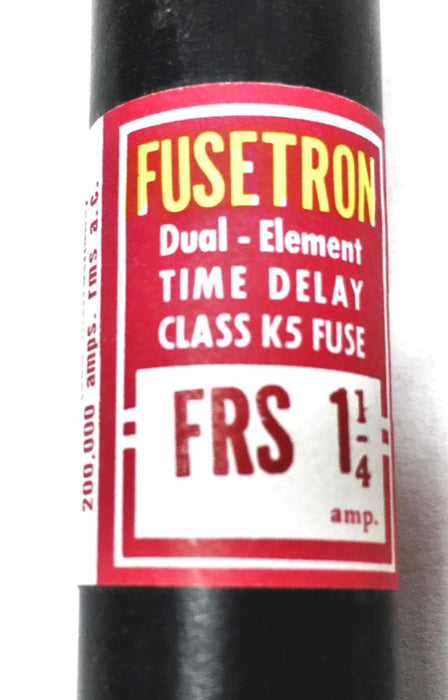 Bussman Fusetron 600 V Dual Element Time Delay Fuse 10 Piece Set FRS-R-1-1/4 NOS