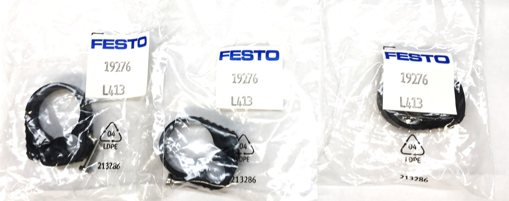 Festo Mounting Kit for Cylinder/Sensor 19276 [Lot of 3] NOS