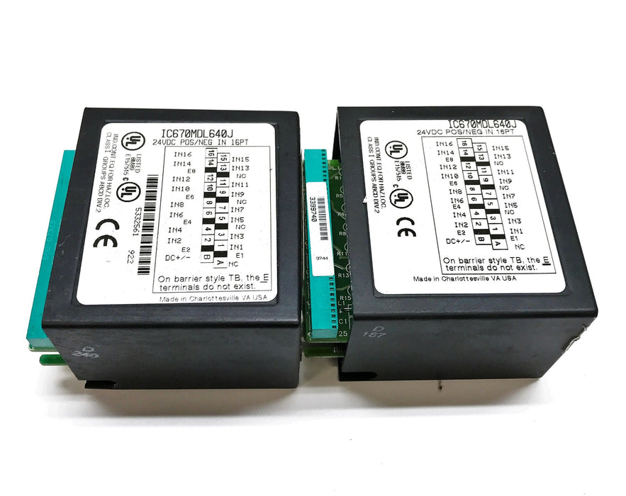 GE/Fanuc Isolated Relay IC670MDL640J [Lot of 2]