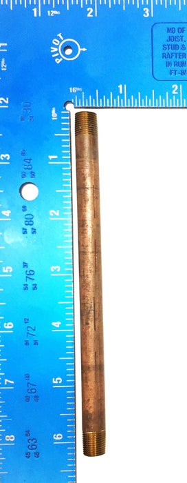UNBRANDED 1/8" X 6" Brass Nipple [Lot of 4] NOS