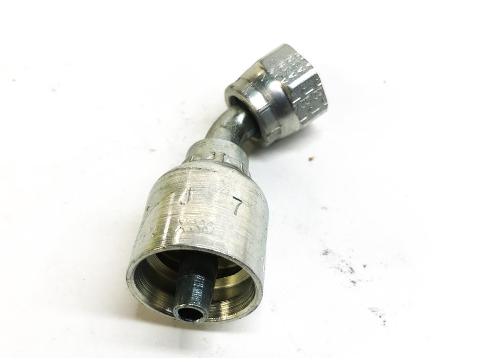 JCV ORFS 5-16" (43-4) Flanged Swivel Hose Fitting J743 [Lot of 3] NOS