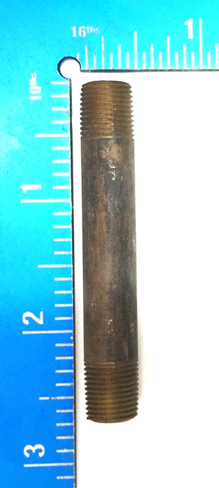 UNBRANDED 1/8" x 2-1/2" Brass Nipple [Lot of 10] NOS