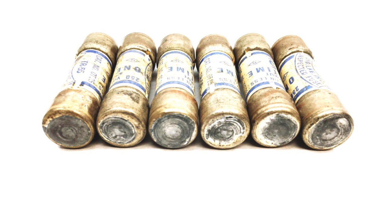 Shawmut One-Time 250 Volt Fuse 25 Amp [Lot of 6] NOS
