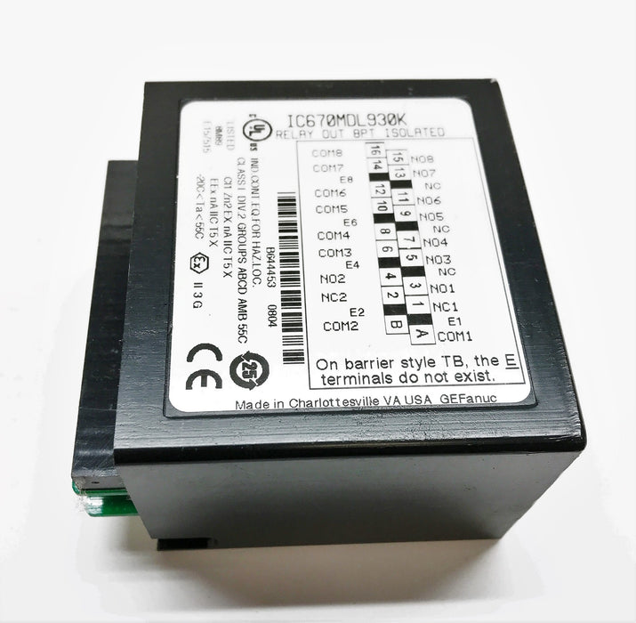 GE/Fanuc Isolated Relay IC670MDL930K