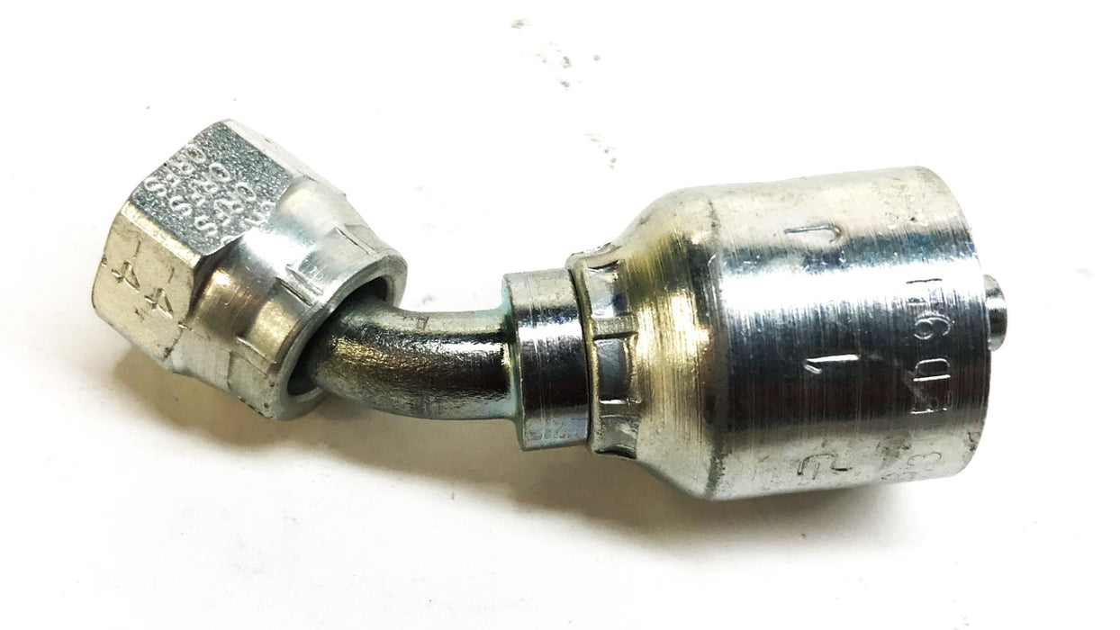 JCV ORFS 5-16" (43-4) Flanged Swivel Hose Fitting J743 [Lot of 3] NOS