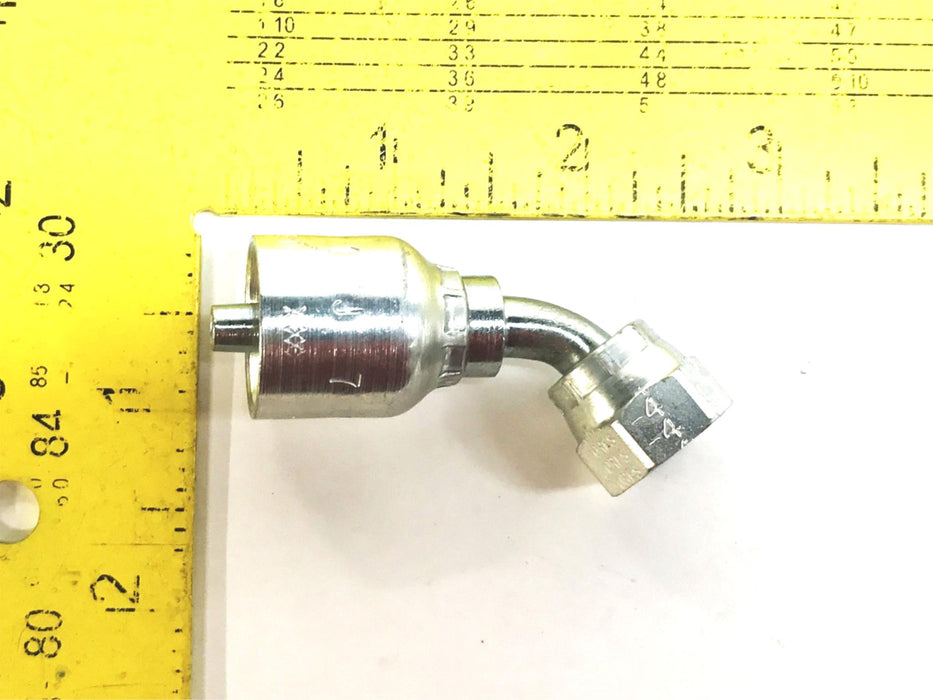 JCV ORFS 5-16" (43-4) Flanged Swivel Hose Fitting J743 [Lot of 3] NOS