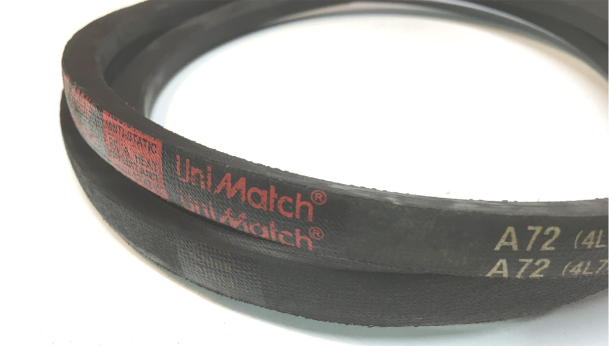 JASON A72 (4L740) UniMatch Multi-Plus V-Belt 1/2" W, 74" L  [ LOT OF 5 ] NOS