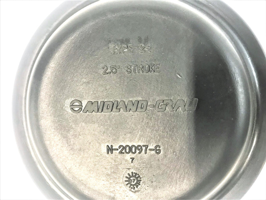 MIDLAND-GRAU TYPE 24 2.5" STROKE BRAKE DIAPHRAGM N-20097-G [LOT OF 3] NOS