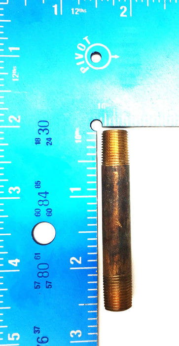UNBRANDED 1/8" x 2-1/2" Brass Nipple [Lot of 8] NOS