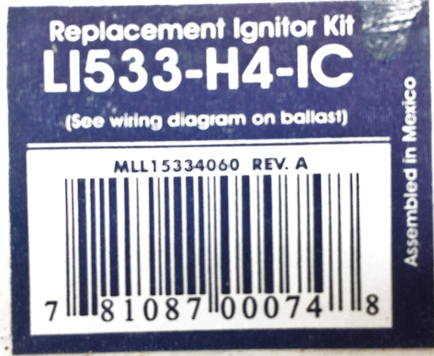 Advance Replacement Ignitor Kit LI533-H4-IC (LI533H4IC) [Lot of 5] NOS