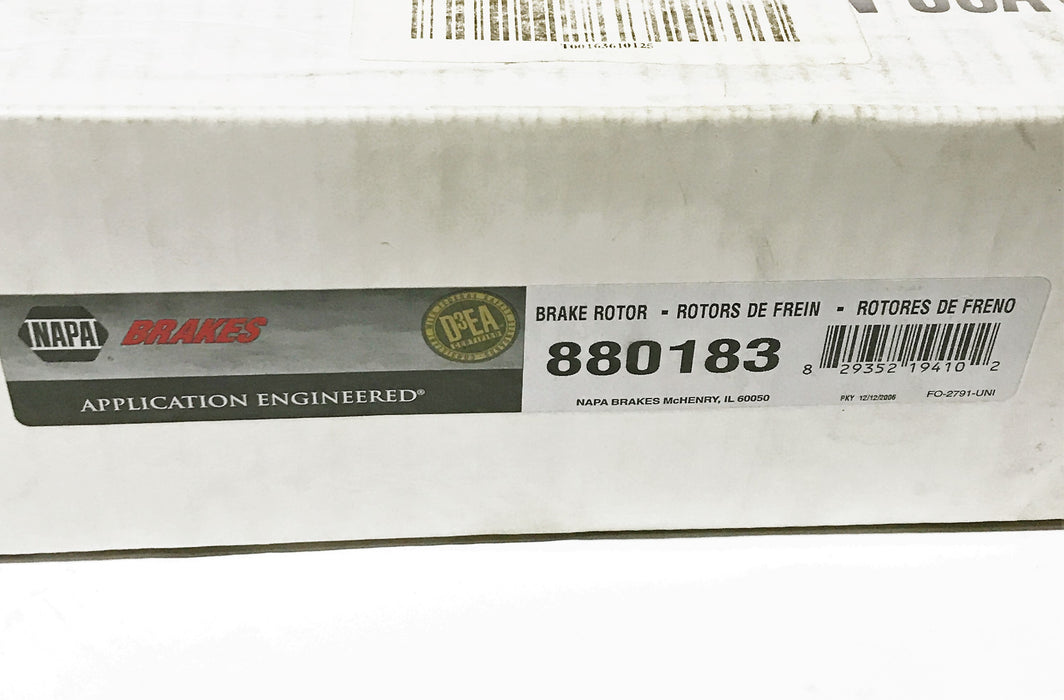 NAPA Brake Rotor 880183 NOS