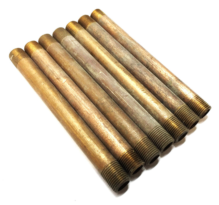 UNBRANDED 1/8" x 4" Brass Nipple [Lot of 7] NOS