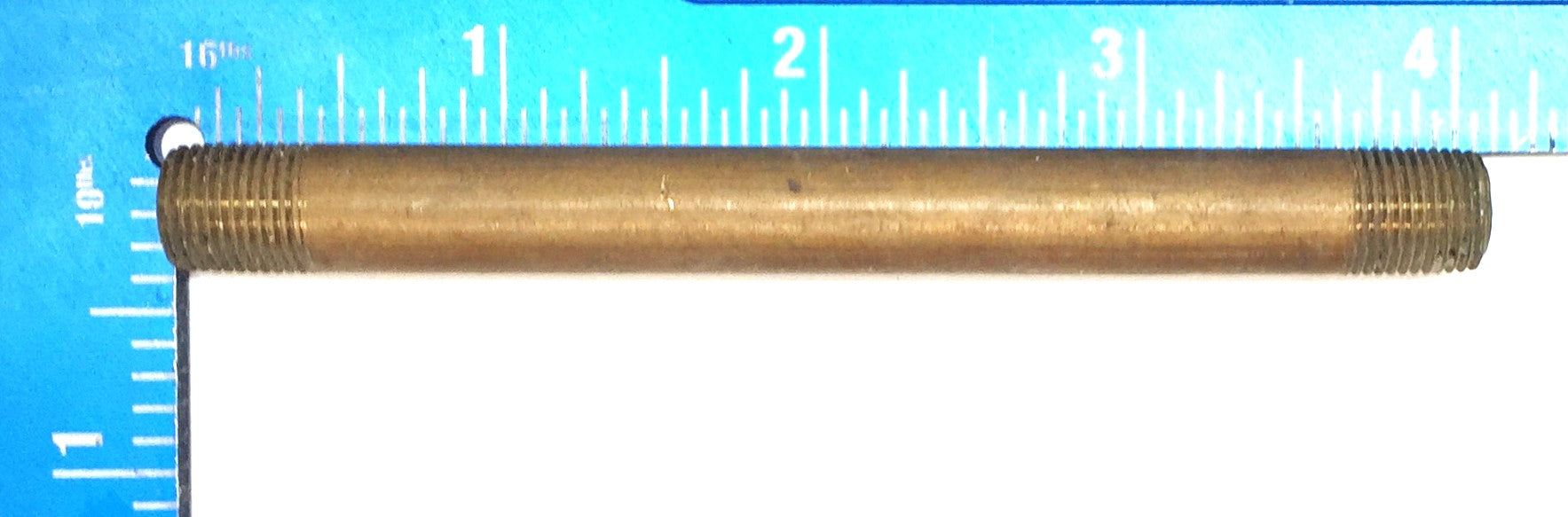 UNBRANDED 1/8" x 4" Brass Nipple [Lot of 7] NOS