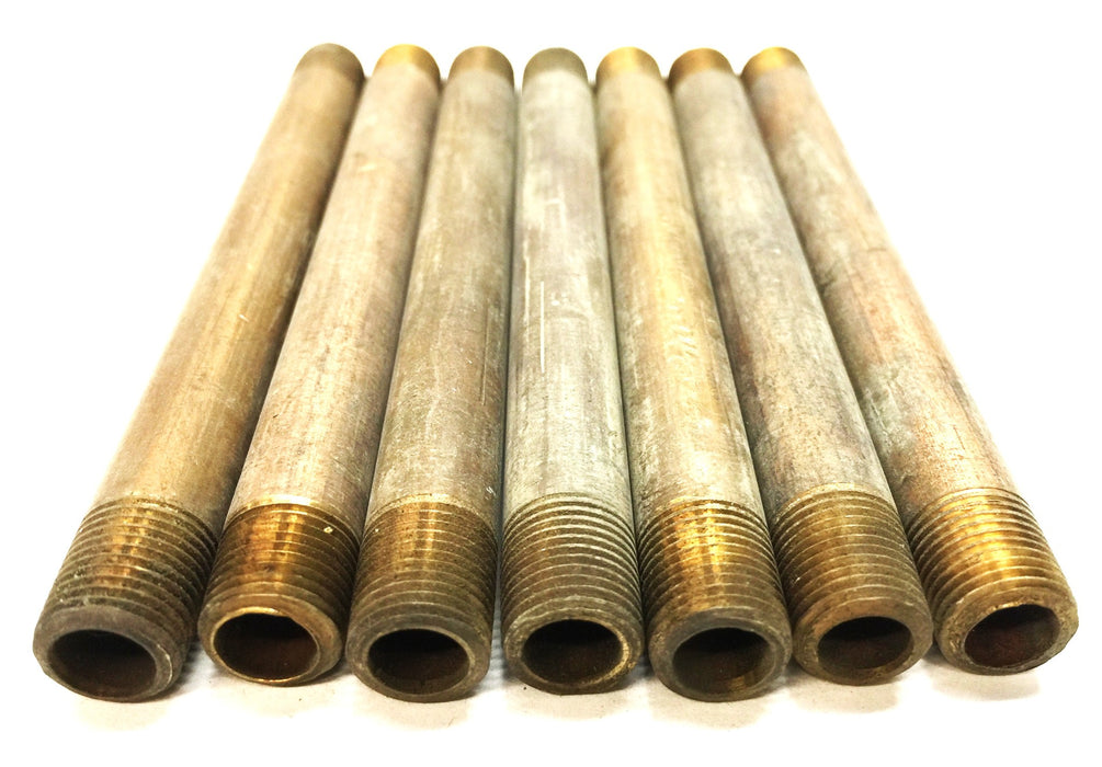 UNBRANDED 1/8" x 4" Brass Nipple [Lot of 7] NOS