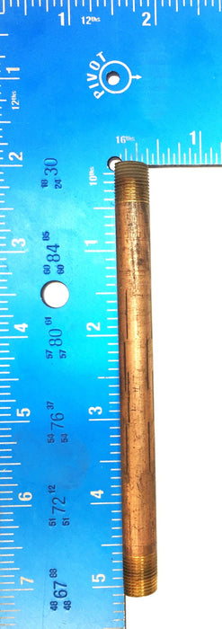 UNBRANDED 1/8" x 5-1/2" Brass Nipple [Lot of 6] NOS