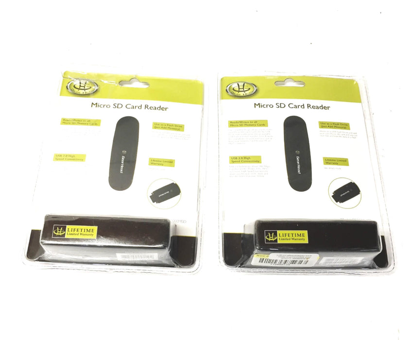 Gear Head Black Digital Micro SD Card Reader CR3000MSD [Lot of 2] NOS