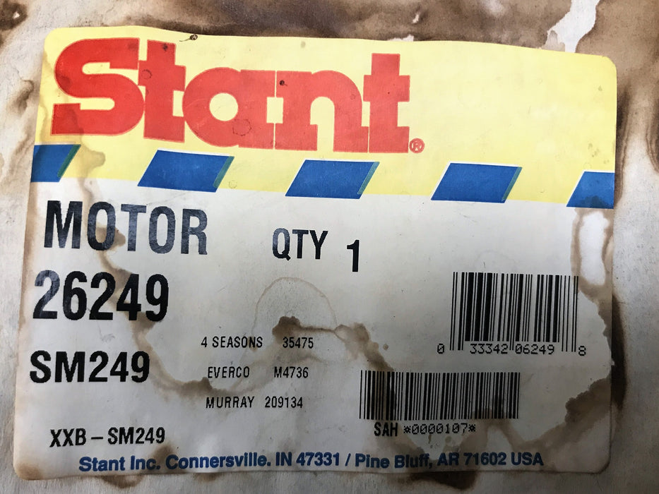 Stant HVAC Blower Motor 26249 NOS