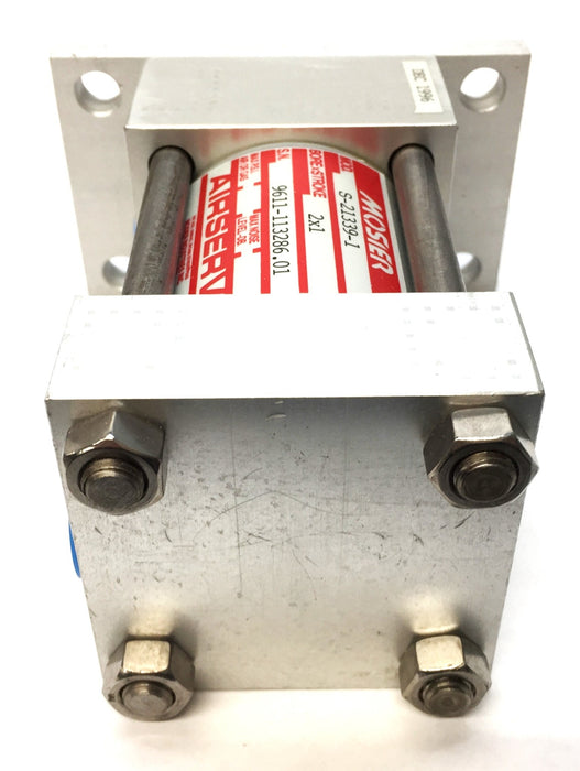 Mosier AIRSERV Pneumatic Cylinder with 2"Bore x 1" Stroke S-21339-1 NOS