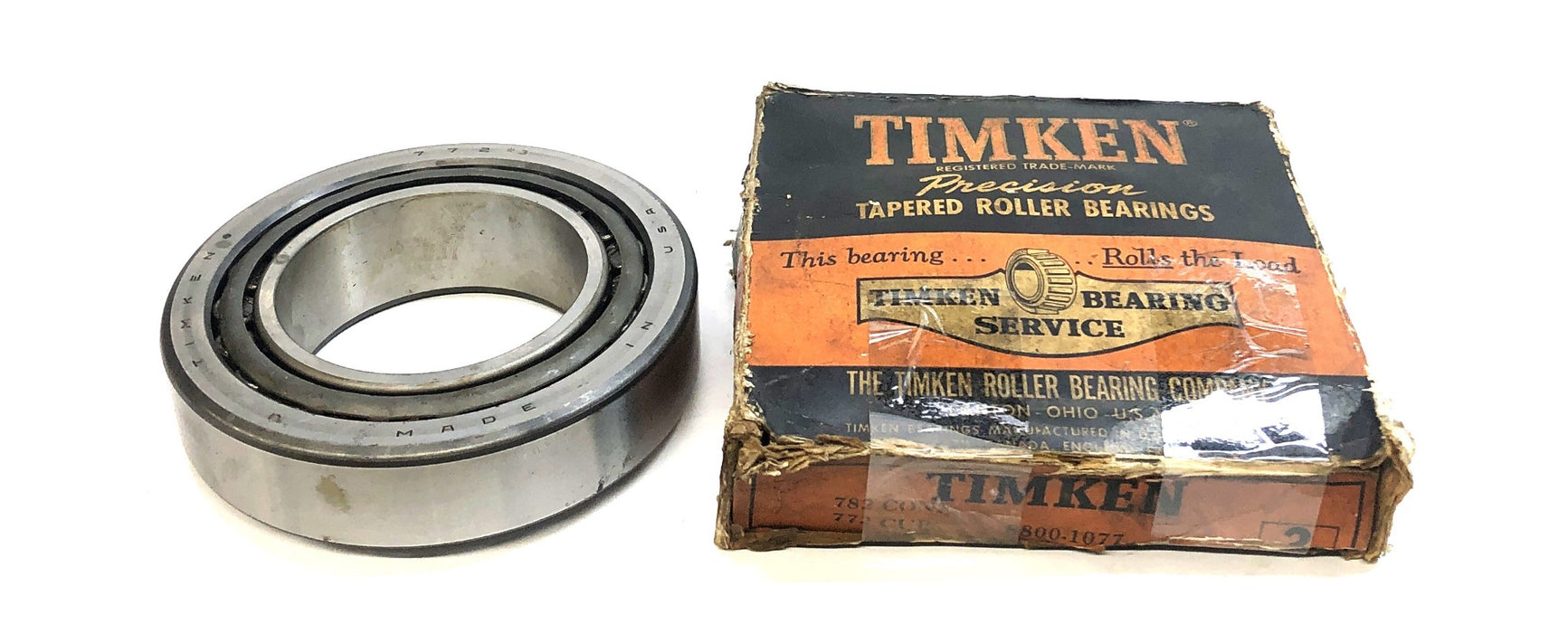 Timken Tapered Roller Bearing Cone And Cup Set 782/772 (8800-1077) NOS