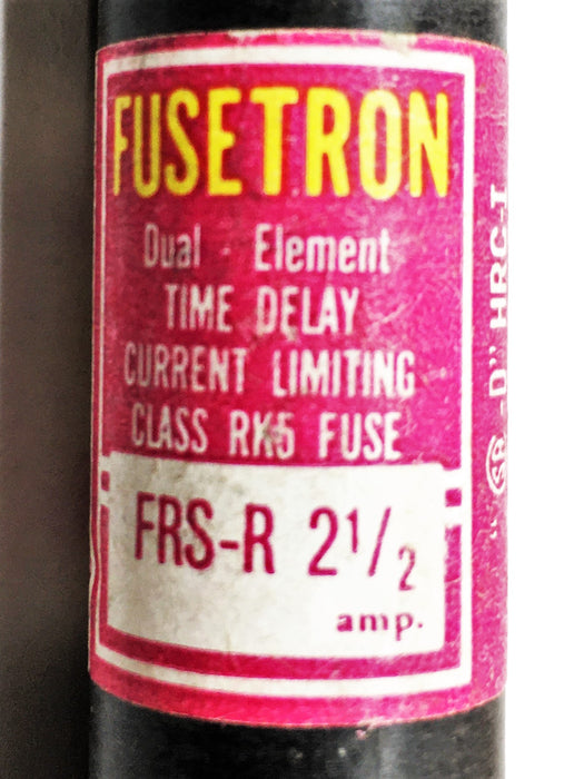 Fusetron Dual element Time Delay Fuse FRS-R-2-1/2 [Lot of 5] NOS