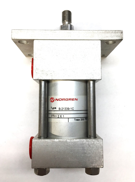 Norgren Pneumatic Cylinder with 2"Bore x 1" Stroke S-21339-1C NOS