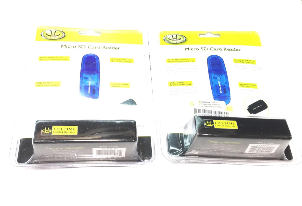 Gear Head Blue Digital Micro SD Card Reader CR3000MSD [Lot of 2] NOS