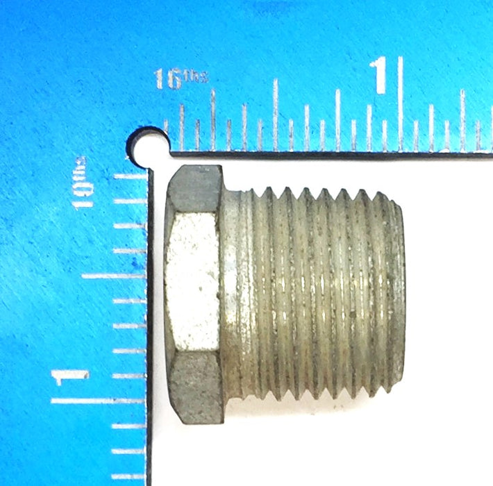 UNBRANDED 1/2" MPT x 1/8" FPT Galvanized Hex Bushing [Lot of 5] NOS