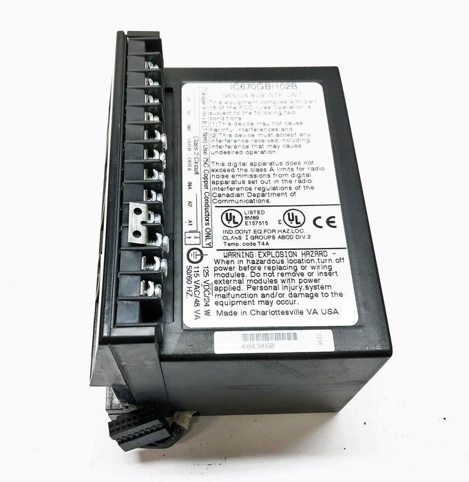 GE/Fanuc Genius Bus Interface Unit IC670GBI102B