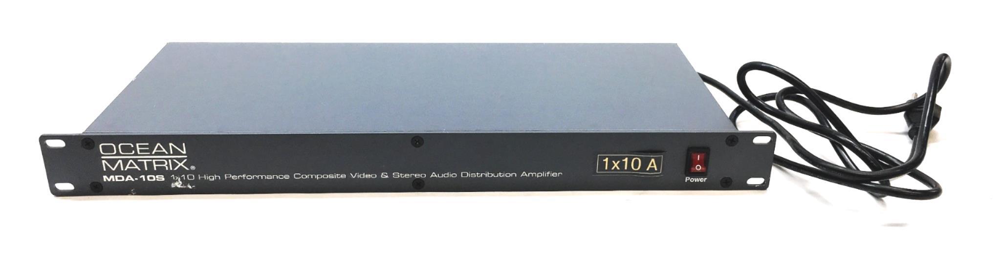 Ocean Matrix 1X10 Video And Stereo Audio Distribution Amplifier MDA-10S USED