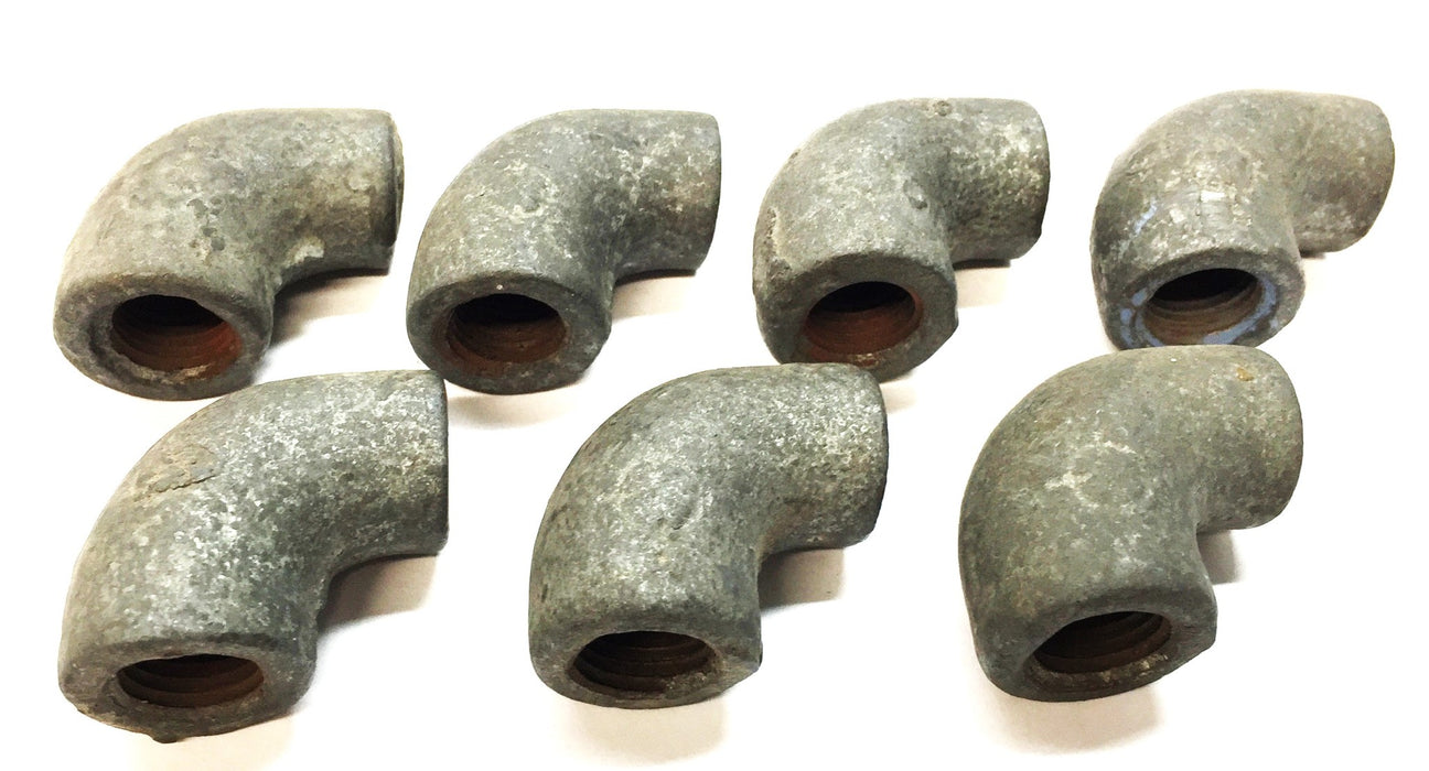 UNBRANDED 1/8" x 1/4" Galvanized Elbow [Lot of 7] NOS